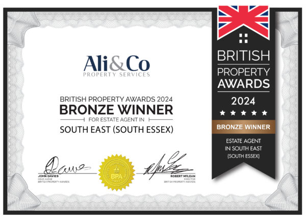 Best Agent in Grays, Thurrock Win The British Property Bronze Awards